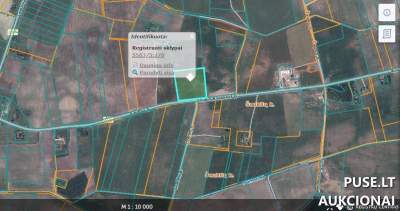 Žemės ūkio paskirties sklypas Klaipėdos rajone, Žagarų kaime, 3.9330 ha, pradinė kaina 13200 EUR