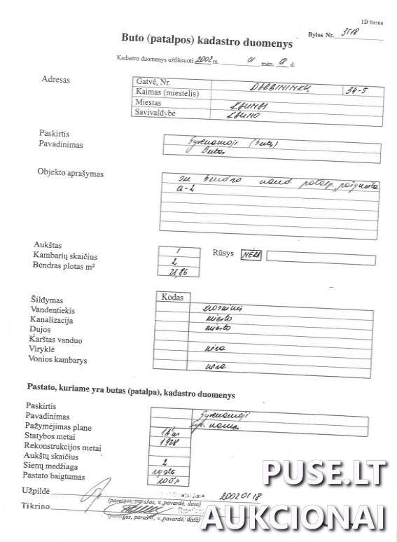 Butas Patalpos/Butai Darbininkų g. 34, 50175 Kaunas, Kauno m. sav. 3