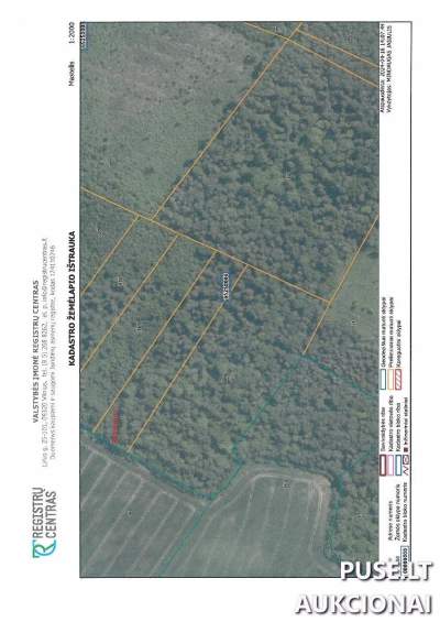 Miškų ūkio paskirties žemės sklypas Pakruojo rajone 0.97 ha 5120 EUR