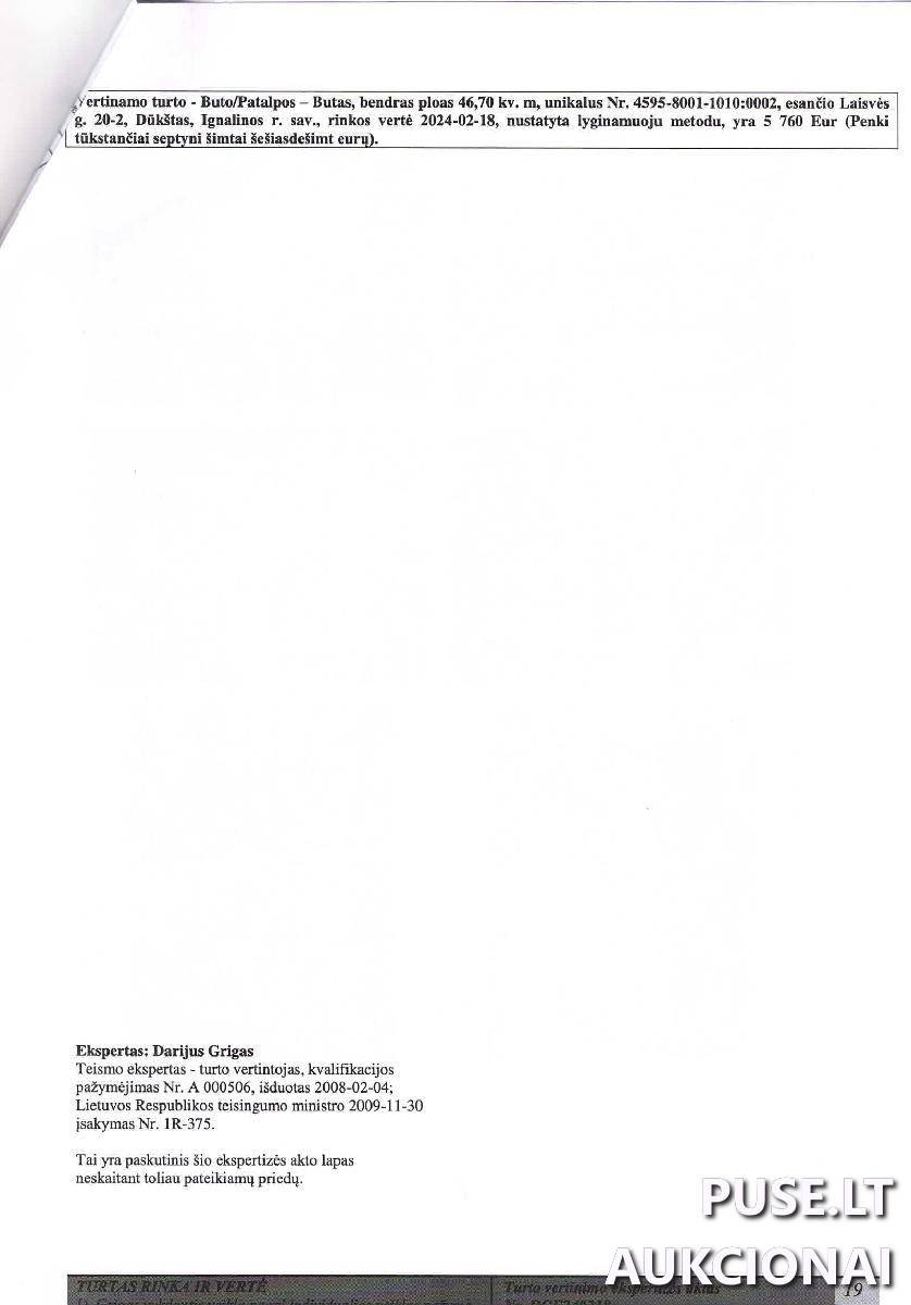 Butas Patalpos/Butai Laisvės g. 20, 30261 Dūkštas, Dūkšto sen., Ignalinos r. sav. 4