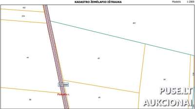 Žemės ūkio paskirties sklypas Pasvalio r. Gaidynės k., 3.38 ha, pradinė kaina 13200 EUR