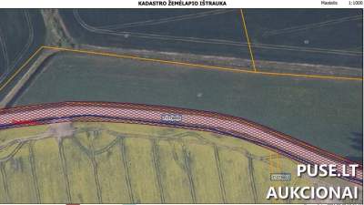 Parduodamas 1.34 ha žemės ūkio paskirties sklypas Radviliškio r. sav. Miežaičių k., pradinė kaina 3000 EUR
