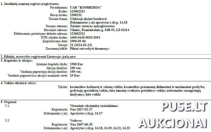 Paprastosios vardinės akcijos Akcijos ir kiti vertybiniai popieriai 3