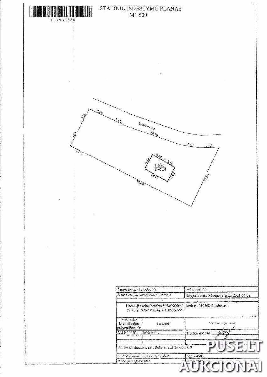 Sodo namas Pastatai Erdvės 4-oji g. 9, 14216 Bubos, Sudervės sen., Vilniaus r. sav. 1