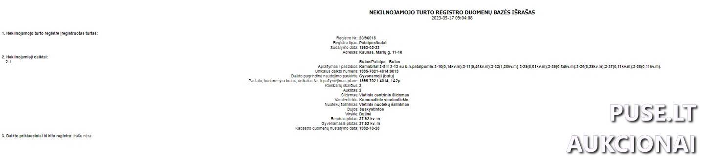 Butas Patalpos/Butai Marių g. 11, 52252 Kaunas, Kauno m. sav. 2