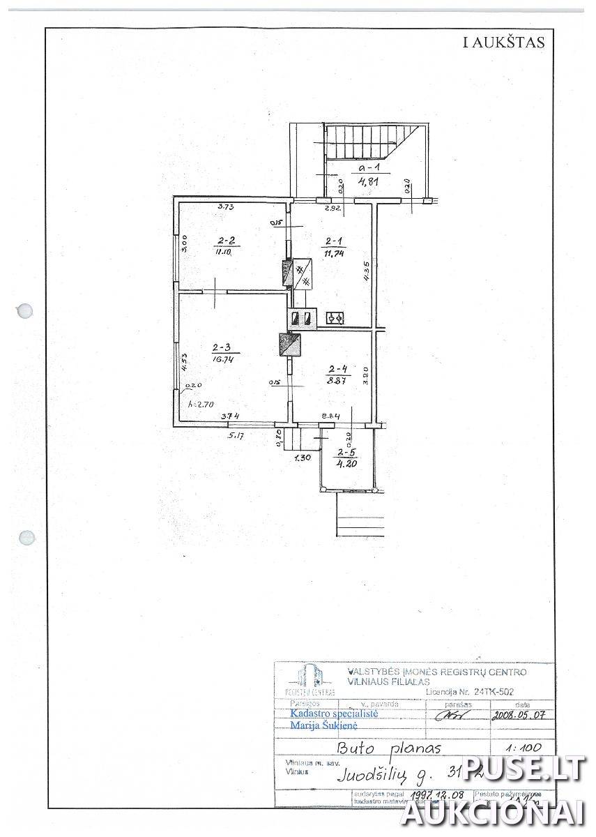 Butas Patalpos/Butai Juodšilių g. 31, 02245 Vilnius, Vilniaus m. sav. 1