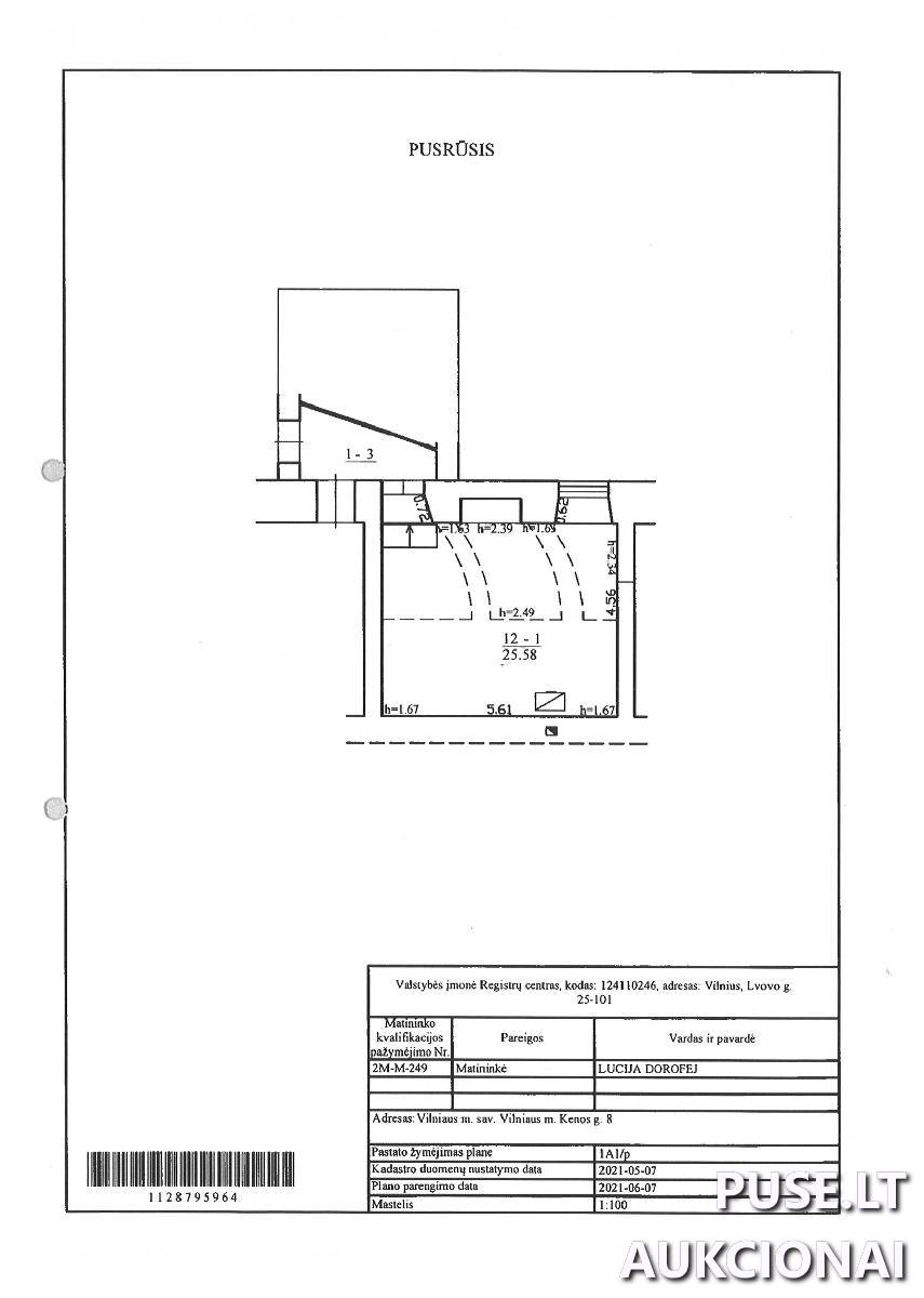 Sandėlis Patalpos/Butai Kenos g. 8, 02103 Vilnius, Vilniaus m. sav. 1