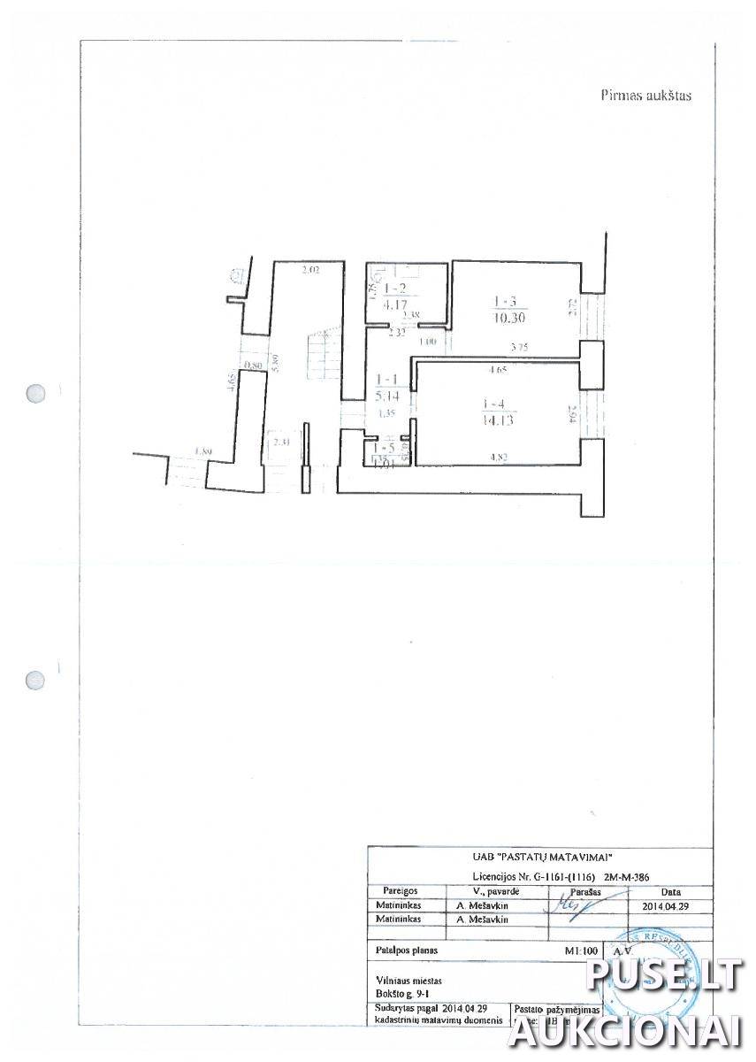 Administracinė patalpa Patalpos/Butai Bokšto g. 9, 01126 Vilnius, Vilniaus m. sav. 1