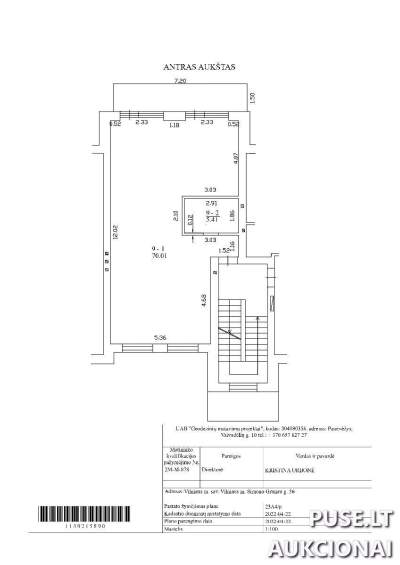 Patalpos-butas Vilniuje, Simono Grunau g. 36, 148000 EUR, 85 proc. baigtumas, su dalimi žemės