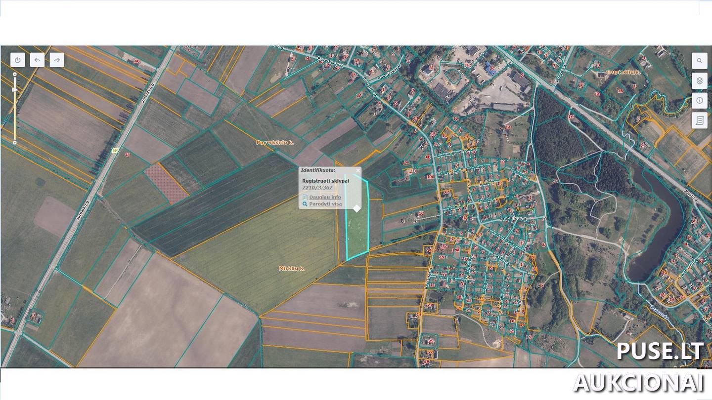 Žemės sklypas Sklypai Mirkliai, Raseinių sen., Raseinių r. sav. 1