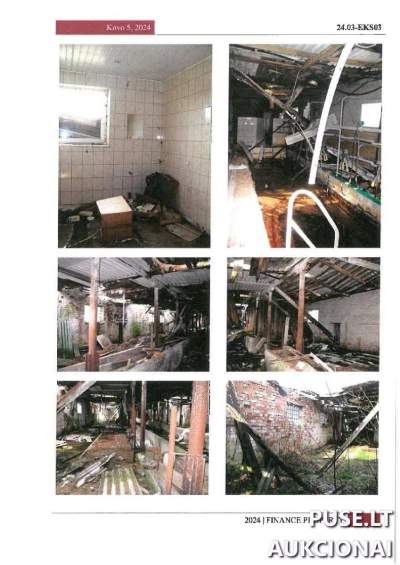 Galvijų prieauglio tvartas Šakių r. Barzdų miestelyje, pradinė kaina 3760 EUR - Pirmosios kategorijos pastatas