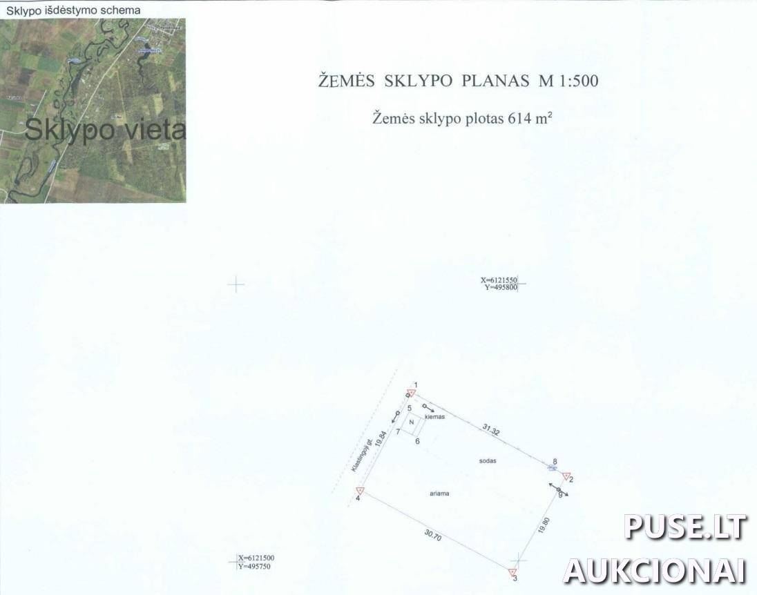 Žemės sklypas Sklypai Klastingoji g. 83, 58152 Pašiliai, Pelėdnagių sen., Kėdainių r. sav. 1