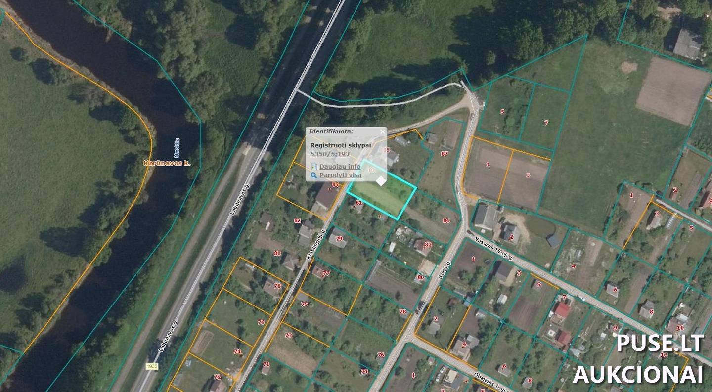 Žemės sklypas Sklypai Klastingoji g. 83, 58152 Pašiliai, Pelėdnagių sen., Kėdainių r. sav. 2