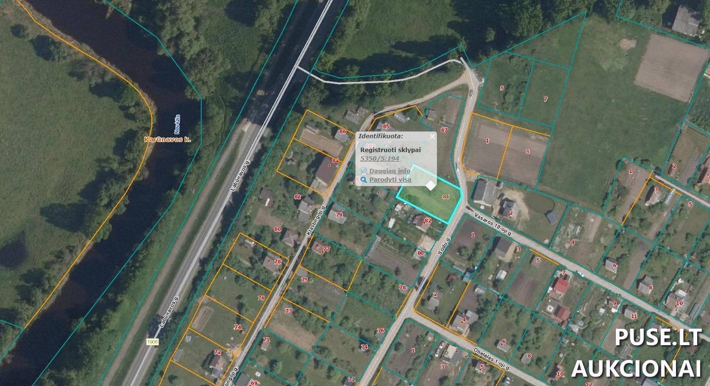 Žemės sklypas Sklypai Sodų g. 84, 58152 Pašiliai, Pelėdnagių sen., Kėdainių r. sav. 2