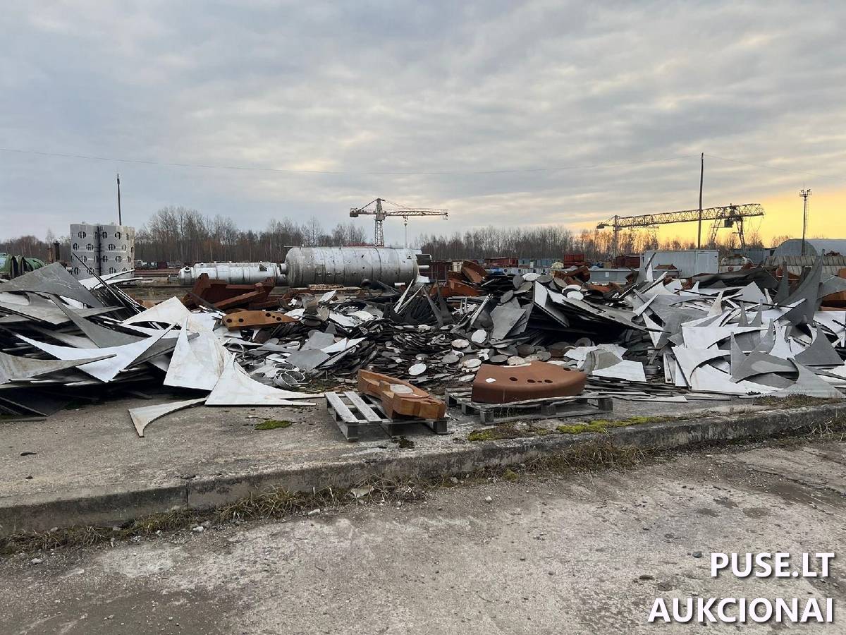 Įvairių rūšių metalo laužas (plieno metalo laužas perlito klasės, plieno metalo laužas martensito klasės, austenitinio plieno laužas) Kitas turtas 1