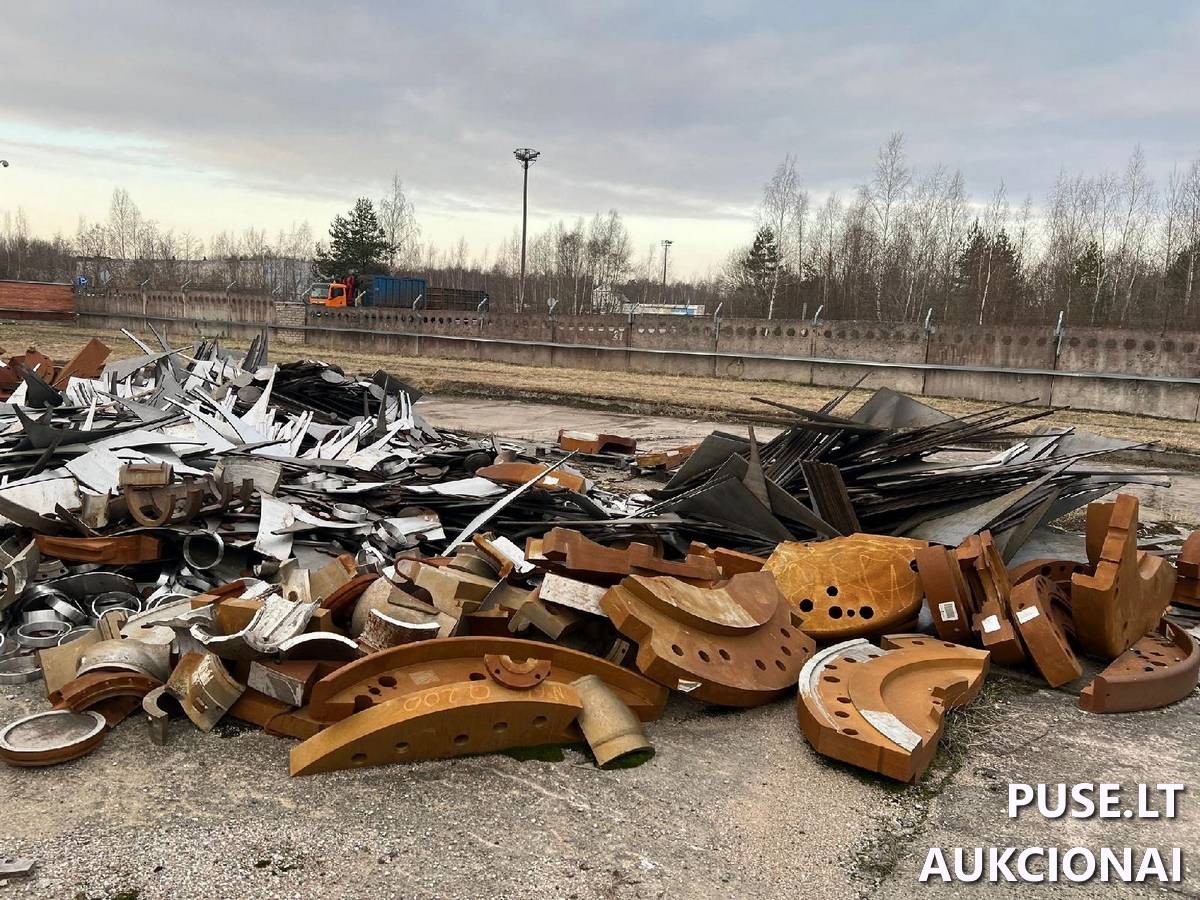 Įvairių rūšių metalo laužas (plieno metalo laužas perlito klasės, plieno metalo laužas martensito klasės, austenitinio plieno laužas) Kitas turtas 8