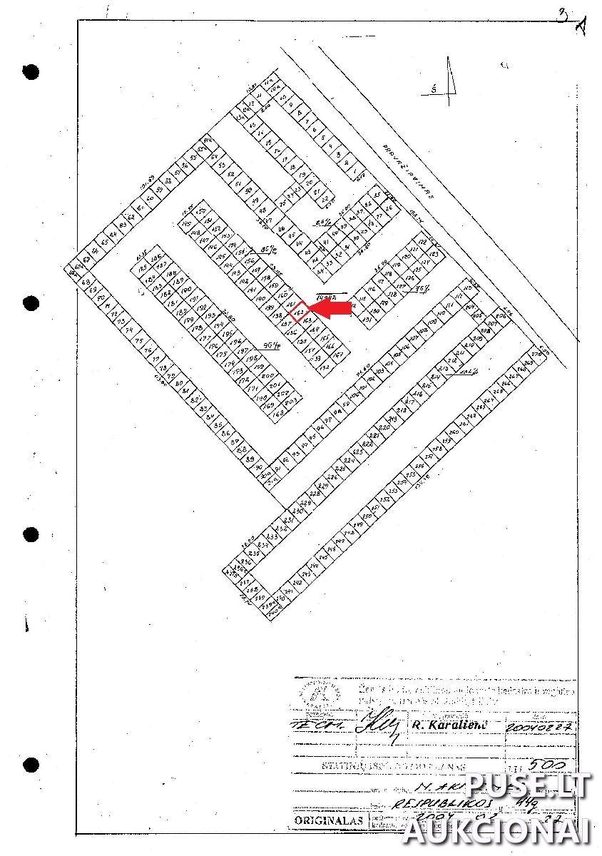 Garažas (boksas), garažų kooperatyvas "Ramučiai" Patalpos/Butai Respublikos g. 44G, 85189 Naujoji Akmenė, Naujosios Akmenės miesto sen., Akmenės r. sav. 1