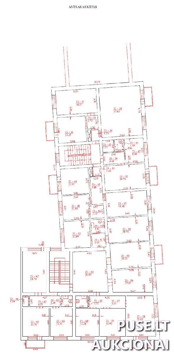 Administracinės patalpos Patalpos/Butai Pamėnkalnio g. 21, 01114 Vilnius, Vilniaus m. sav. 10