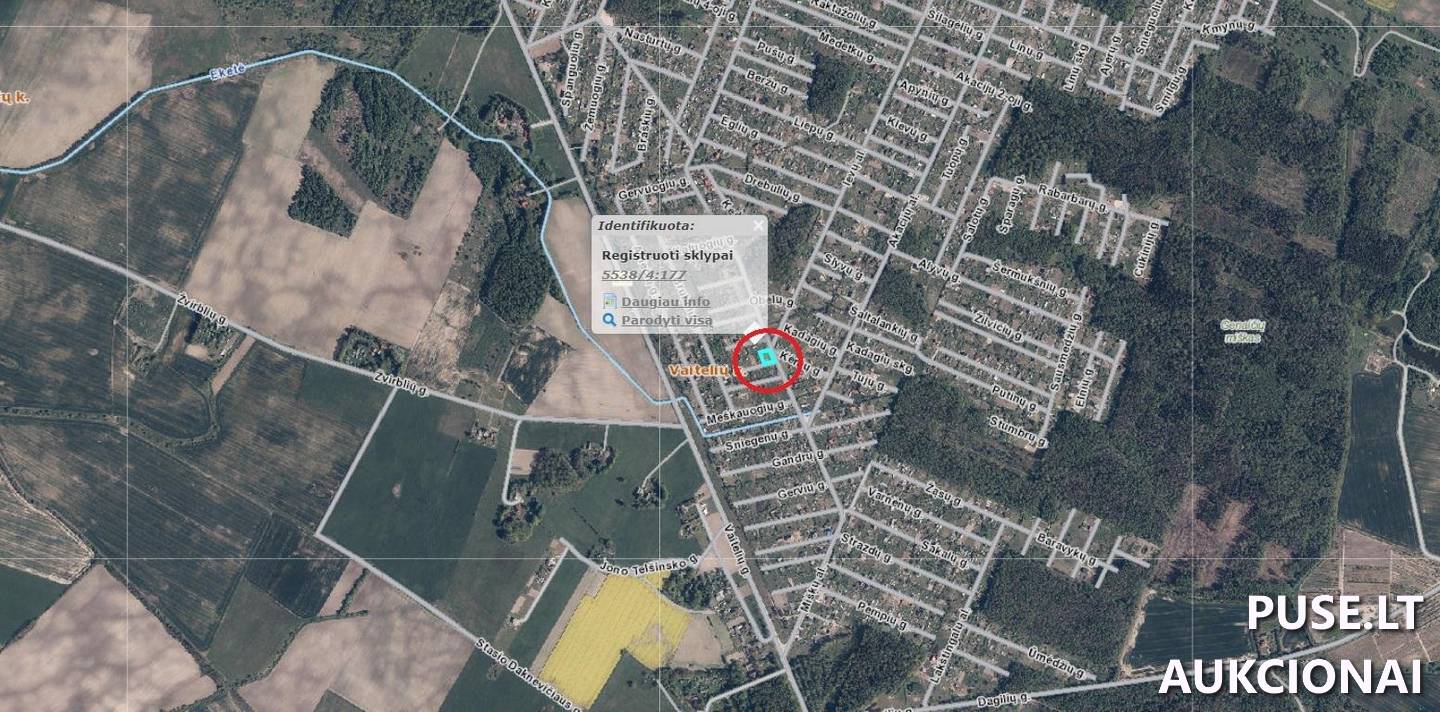 Žemės sklypas Sklypai Gilių g. 1, 96175 Vaiteliai, Dauparų-Kvietinių sen., Klaipėdos r. sav. 1