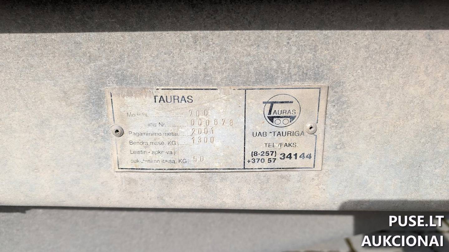 Priekaba Tauras 700 L.a. priekaba 3