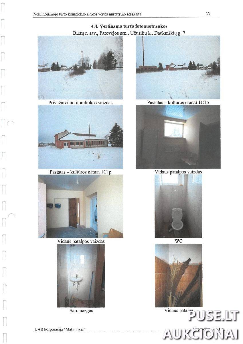 Kultūros namai Pastatai Daukniškių g. 7, 41191 Užušiliai, Parovėjos sen., Biržų r. sav. 2