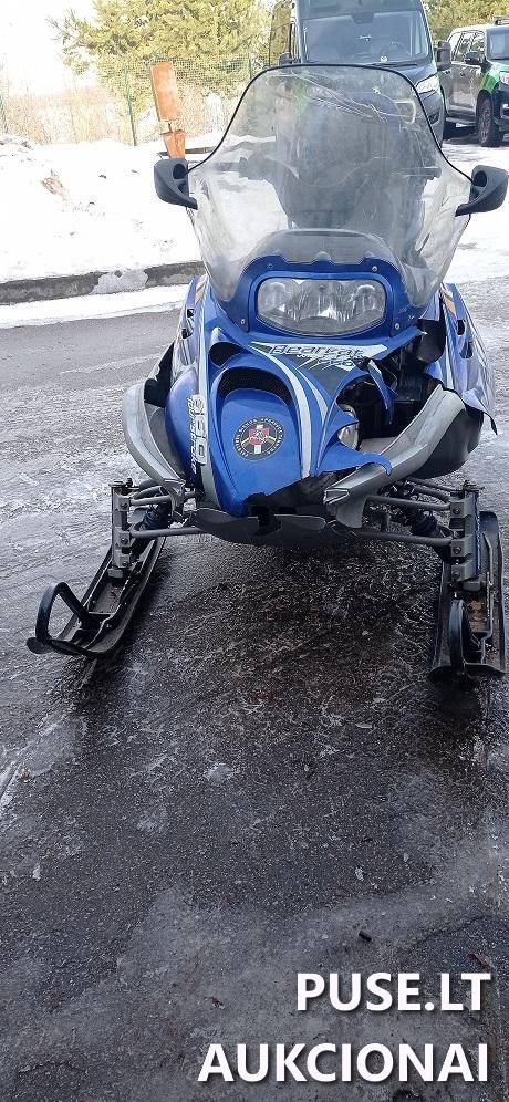 Sniego motociklas Arctic Cat Bearcat 660WT su priekaba Thule Trailers Brenderup Motociklas 3