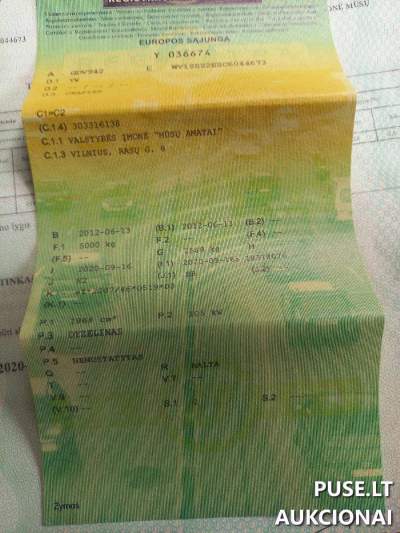 Krovininis automobilis VW Crafter 2012 m. Pravieniškėse, pradinė kaina 5577 EUR