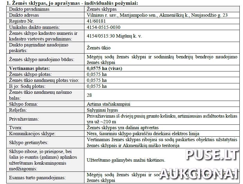 Žemės sklypas Sklypai Naujasodžio g. 23, 13203 Akmeniškės, Marijampolio sen., Vilniaus r. sav. 3