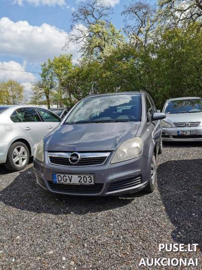 Lengvasis automobilis Opel Zafira 2007 m. parduodamas aukcione Vilniauje nuo 250 EUR