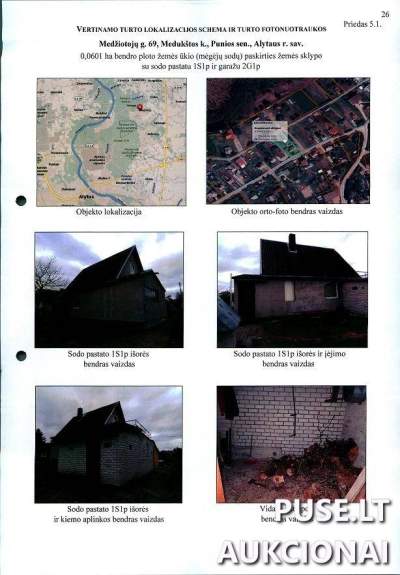 Žemės sklypas su sodo pastatu Alytaus rajone, Medžiotojų g. 69, pradinė kaina 24000 EUR