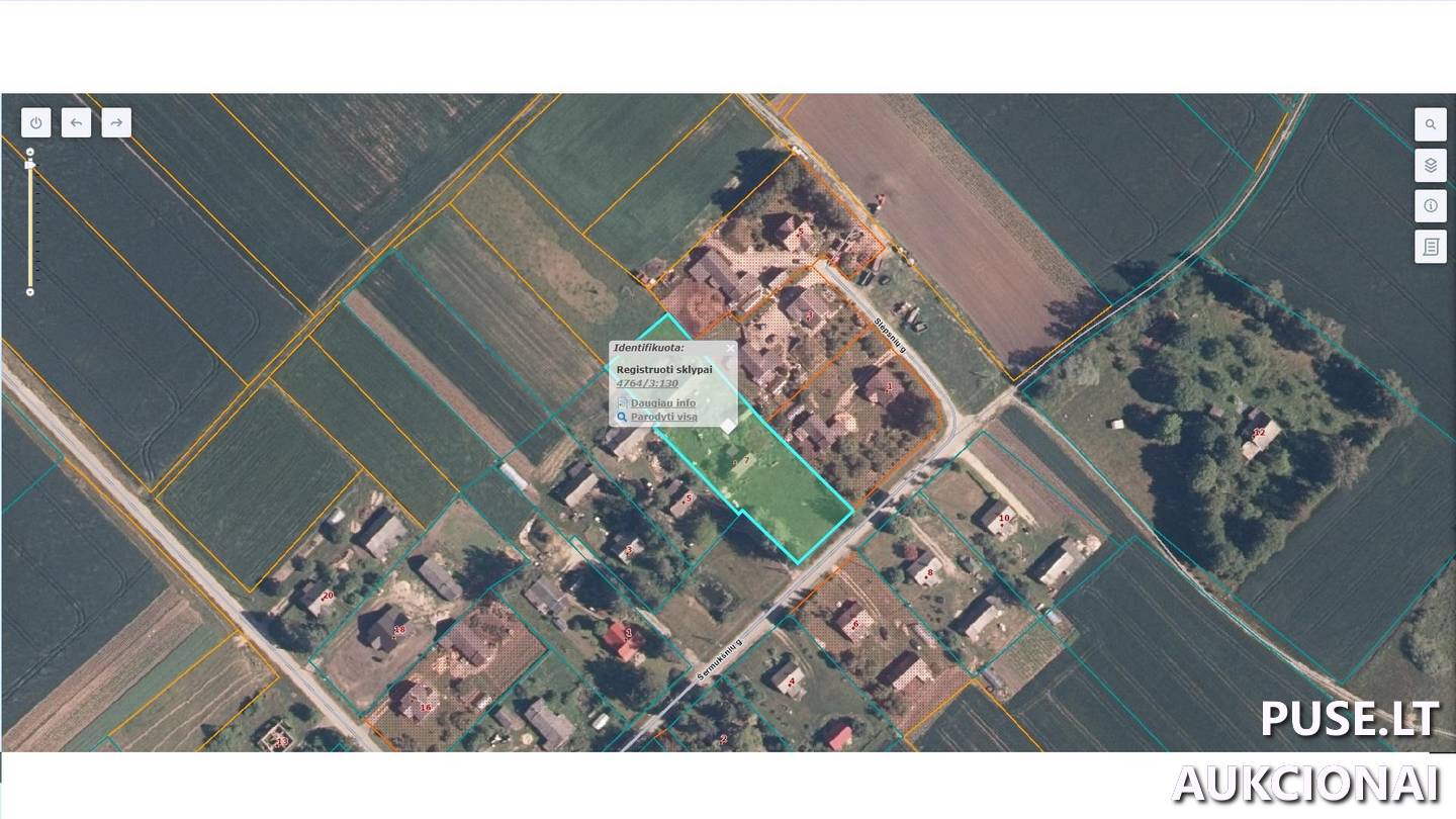 Žemės sklypas Sklypai Šermukšnių g. 7, 84288 Linkaičiai, Joniškio sen., Joniškio r. sav. 1