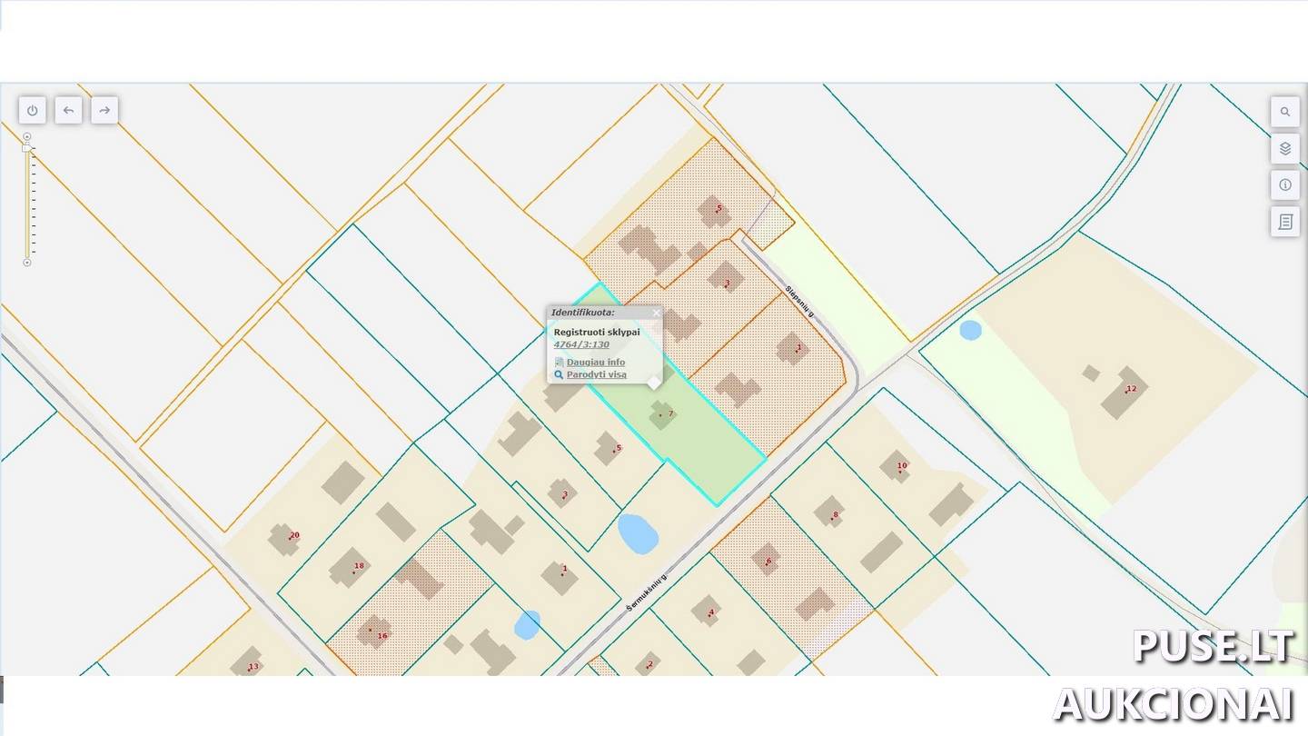 Žemės sklypas Sklypai Šermukšnių g. 7, 84288 Linkaičiai, Joniškio sen., Joniškio r. sav. 2
