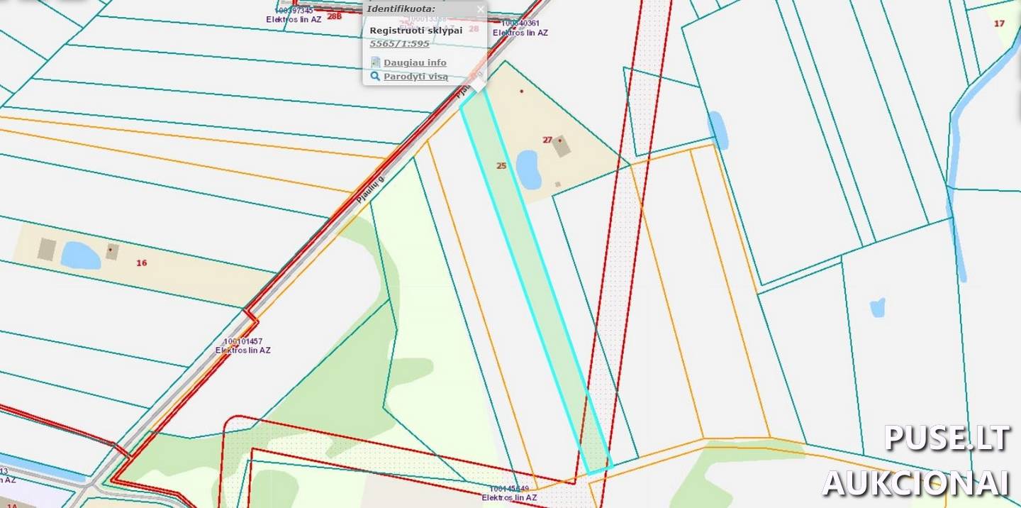 Žemės sklypas Sklypai Pjaulių g. 25, 96344 Pjauliai, Priekulės sen., Klaipėdos r. sav. 2