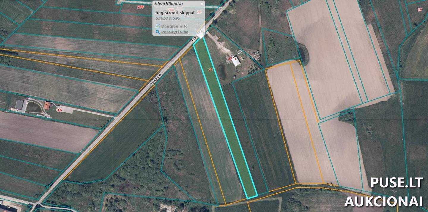 Žemės sklypas Sklypai Pjaulių g. 25, 96344 Pjauliai, Priekulės sen., Klaipėdos r. sav. 3
