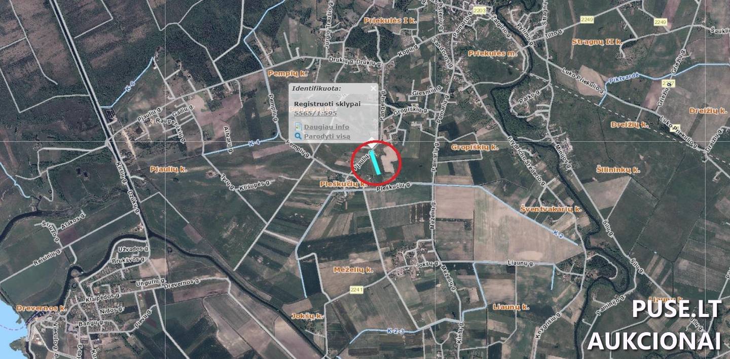 Žemės sklypas Sklypai Pjaulių g. 25, 96344 Pjauliai, Priekulės sen., Klaipėdos r. sav. 5