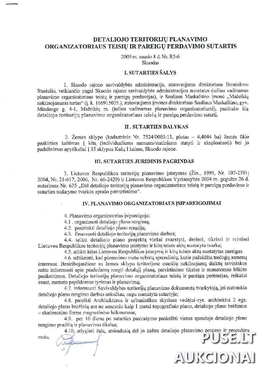 Žemės sklypas Sklypai Skuodo miesto sen., Skuodo r. sav. 12