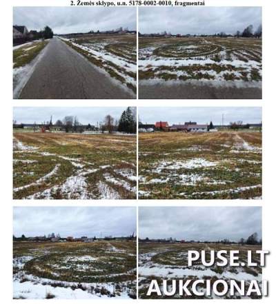 Parduodamas Žemės Ūkio Paskirties Sklypas Marijampolės rajone, Smilgių kaime, 840 EUR pradinė kaina