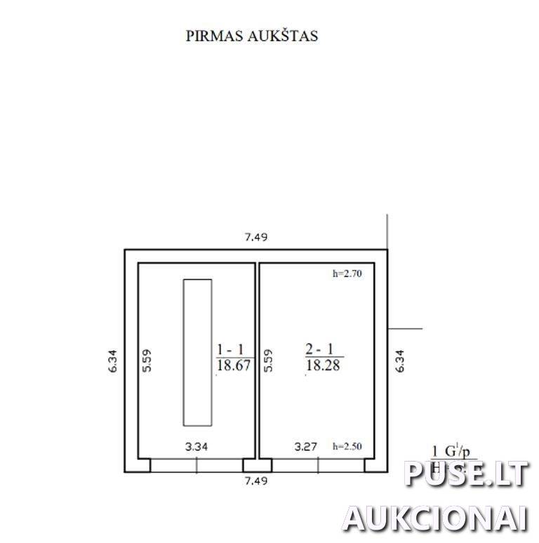 Garažas Patalpos/Butai Dubysos g. 62G, 94107 Klaipėda, Klaipėdos m. sav. 1