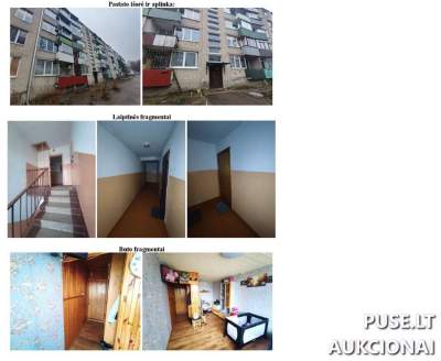 1 kambario butas Marijampolėje, Draugystės g. 17, pradinė kaina 12000 EUR