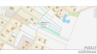 Žemės ūkio paskirties sklypo 1/4 dalis Raseinių r. Milašaičių kaime pradinė kaina 87 EUR