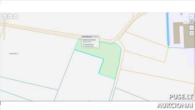 Žemės ūkio paskirties sklypo dalis Raseinių rajone, Palukščio kaime, pradinė kaina 566 EUR