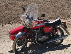 Motociklas su šonine priekaba - JAWA 350