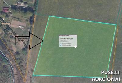 Žemės ūkio sklypas Kelmės rajone, Vikraičių kaime, 2.33 ha, pradinė kaina 7040 EUR