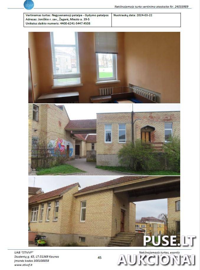 Gydymo patalpos Patalpos/Butai Žagarės g. 39, 84123 Joniškis, Joniškio sen., Joniškio r. sav. 2