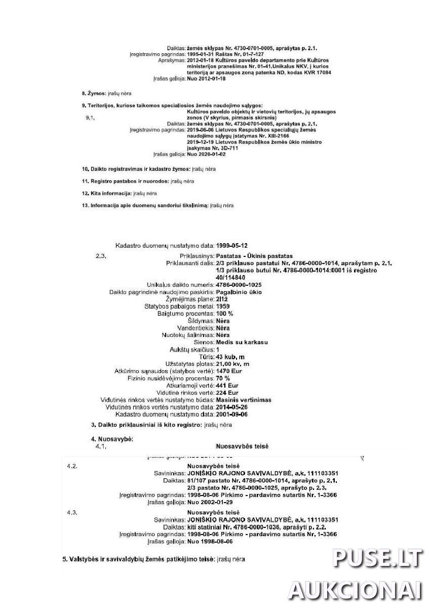 Gyvenamasis namas Pastatai Žagarės g. 9, 84140 Joniškis, Joniškio sen., Joniškio r. sav. 8