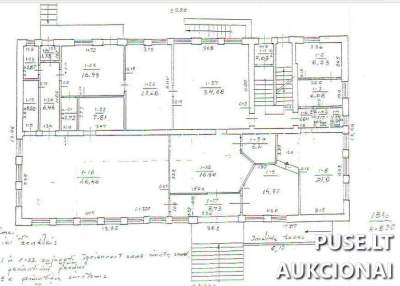 Administracinis pastatas - Paštas Pakruojo mieste, Vienybės a. 2A, pradinė kaina 147288 EUR
