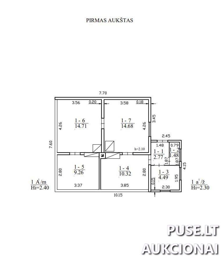 Gyvenamas namas Pastatai J. Basanavičiaus g. 143, 97101 Kretinga, Kretingos miesto sen., Kretingos r. sav. 1