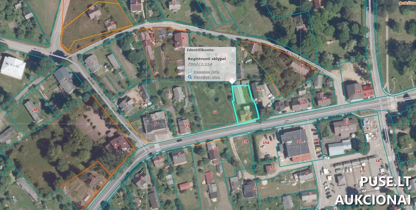 Žemės sklypas Sklypai Vilniaus g. 14, 21254 Aukštadvaris, Aukštadvario sen., Trakų r. sav. 2
