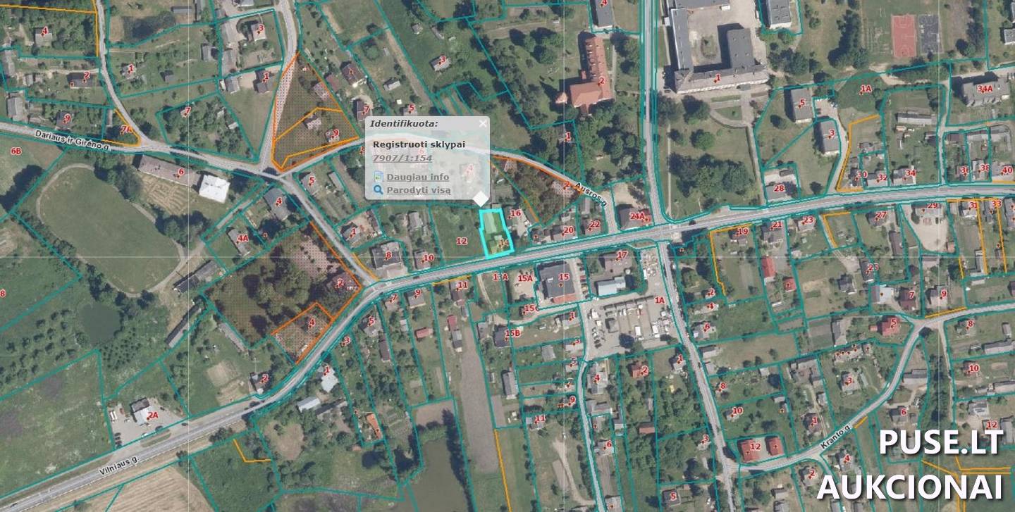 Žemės sklypas Sklypai Vilniaus g. 14, 21254 Aukštadvaris, Aukštadvario sen., Trakų r. sav. 3