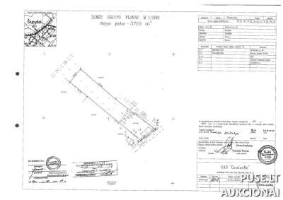 3710 kv.m žemės sklypo 1/3 dalis Šiaulių r. sav. Šiupylių k. pradinė kaina nuo 2460 EUR